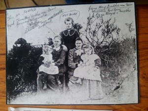 1897 Charlotte Sim 1845 Jane Hay Duthie ne Sim  and her daughters Minnie and Lizzie likely (standing not known  